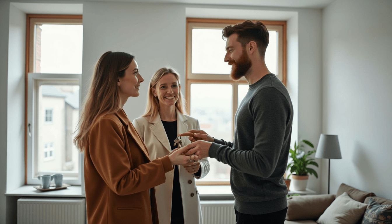 Ungt par fær lykla að nýju heimili